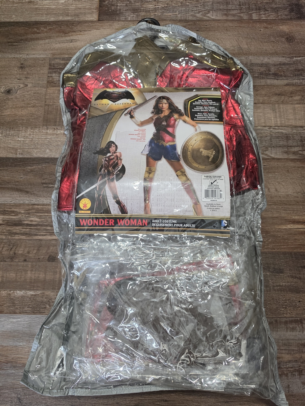 DC Comics Wonder Woman Adult Costume - Red, Blue & Gold